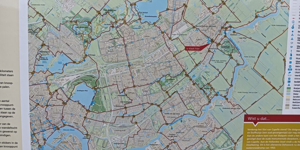 Wat is een visie? - Overzichtskaart knooppuntennetwerk, Kerklaan, Nieuwerkerk aan den IJssel - © Wesley M. Dekker