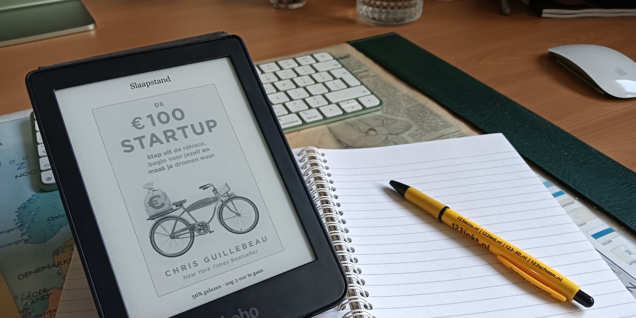 De € 100 Start Up, een boek waar ik veel aan heb